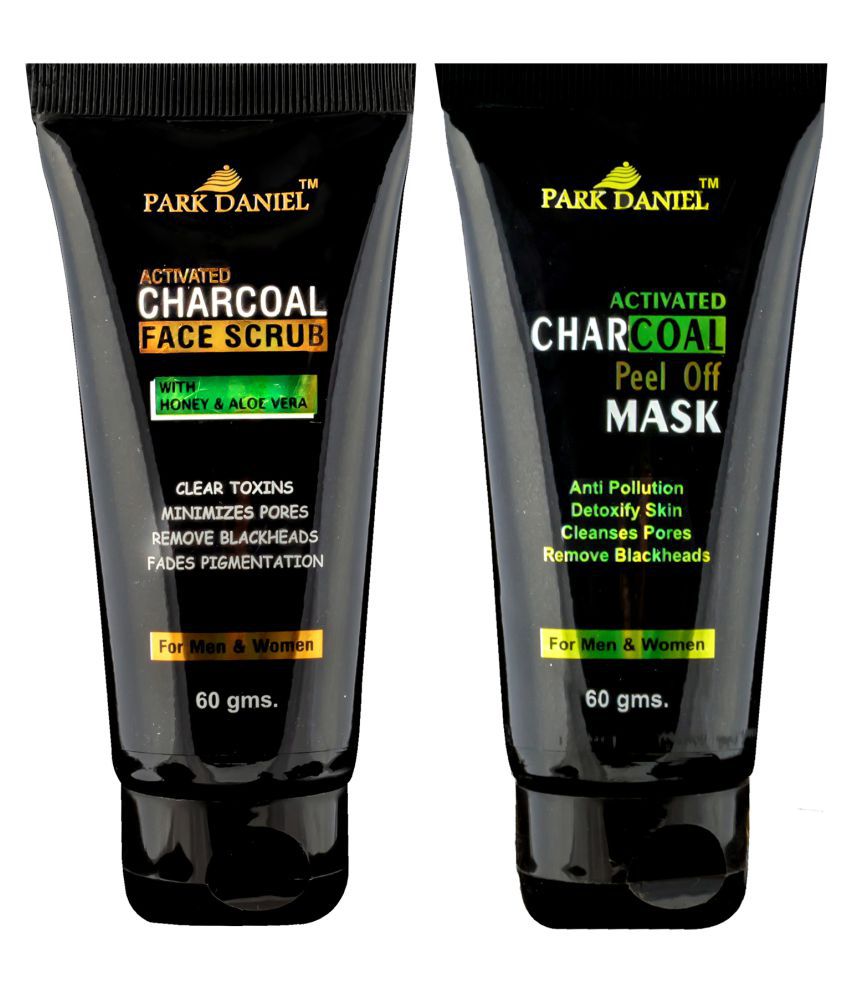     			Park Daniel Activated Charcoal Peel off Mask & Facial Scrub 120 mL Pack of 2