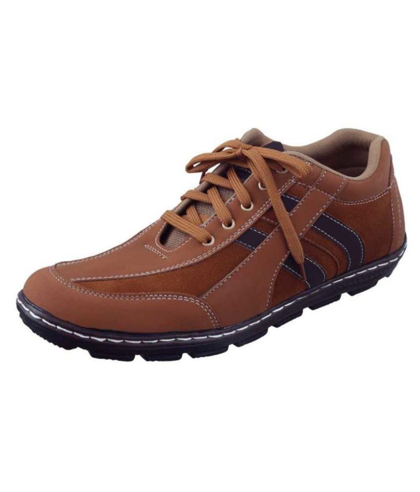 men's casual shoes tan colour