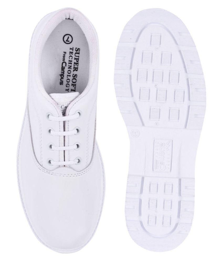SCHOOL TIME White colored school shoes for boys
