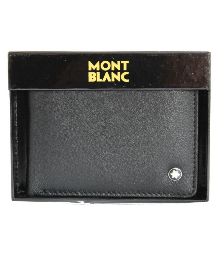MONT BLANC EMBLEM Leather Black Casual Regular Wallet: Buy Online at Low Price in India - Snapdeal
