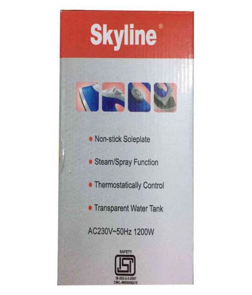 skyline cordless steam & spray iron