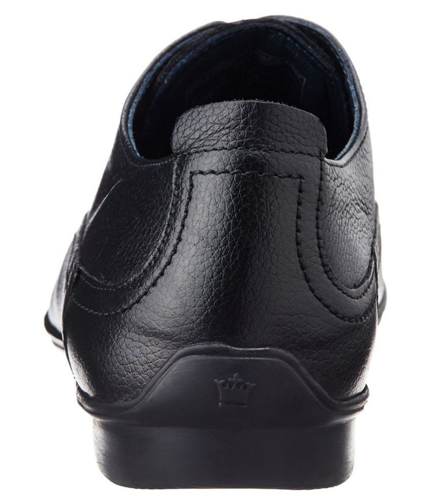 Louis Philippe Derby Genuine Leather Black Formal Shoes Price in India- Buy Louis Philippe Derby ...