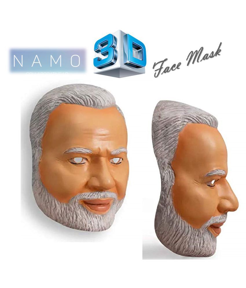 UNIq Mr. Narendra Modi NaMo 3D Celebrity Mask, Plastic Face and Fancy Dress Mask - Buy UNIq Mr 