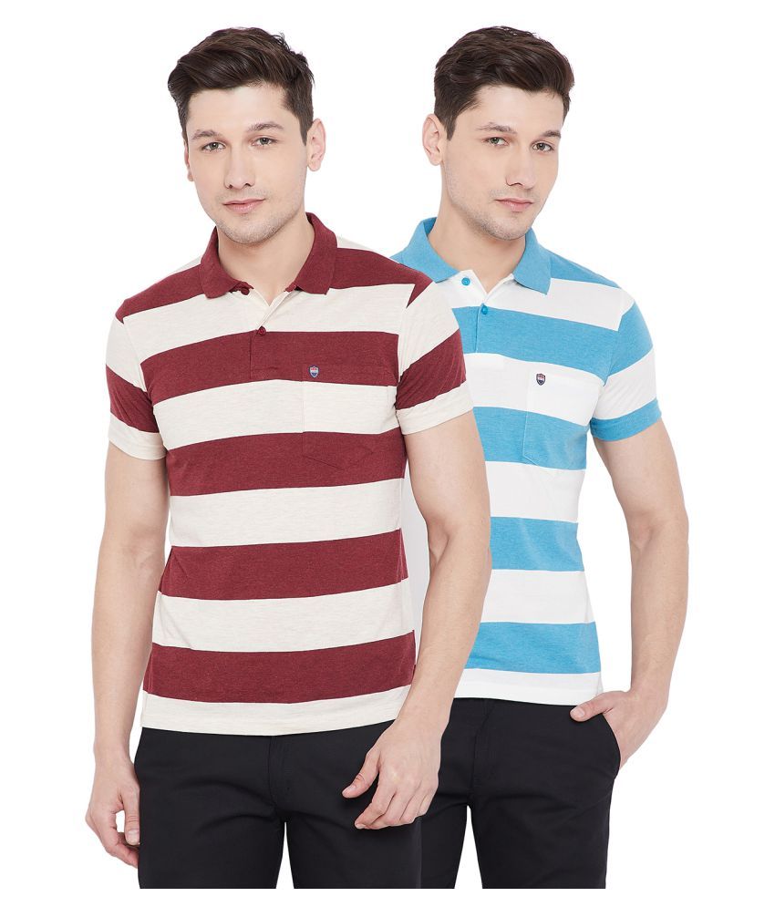     			Duke - Multicolor Cotton Slim Fit Men's Polo T Shirt ( Pack of 1 )