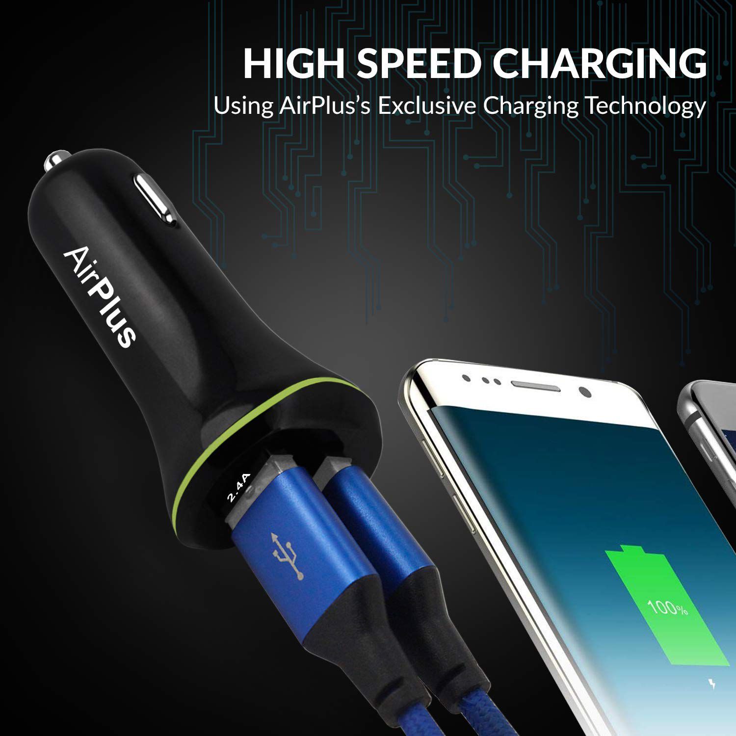 AirPlus Car Mobile Charger APCAC102 Black Buy AirPlus Car Mobile