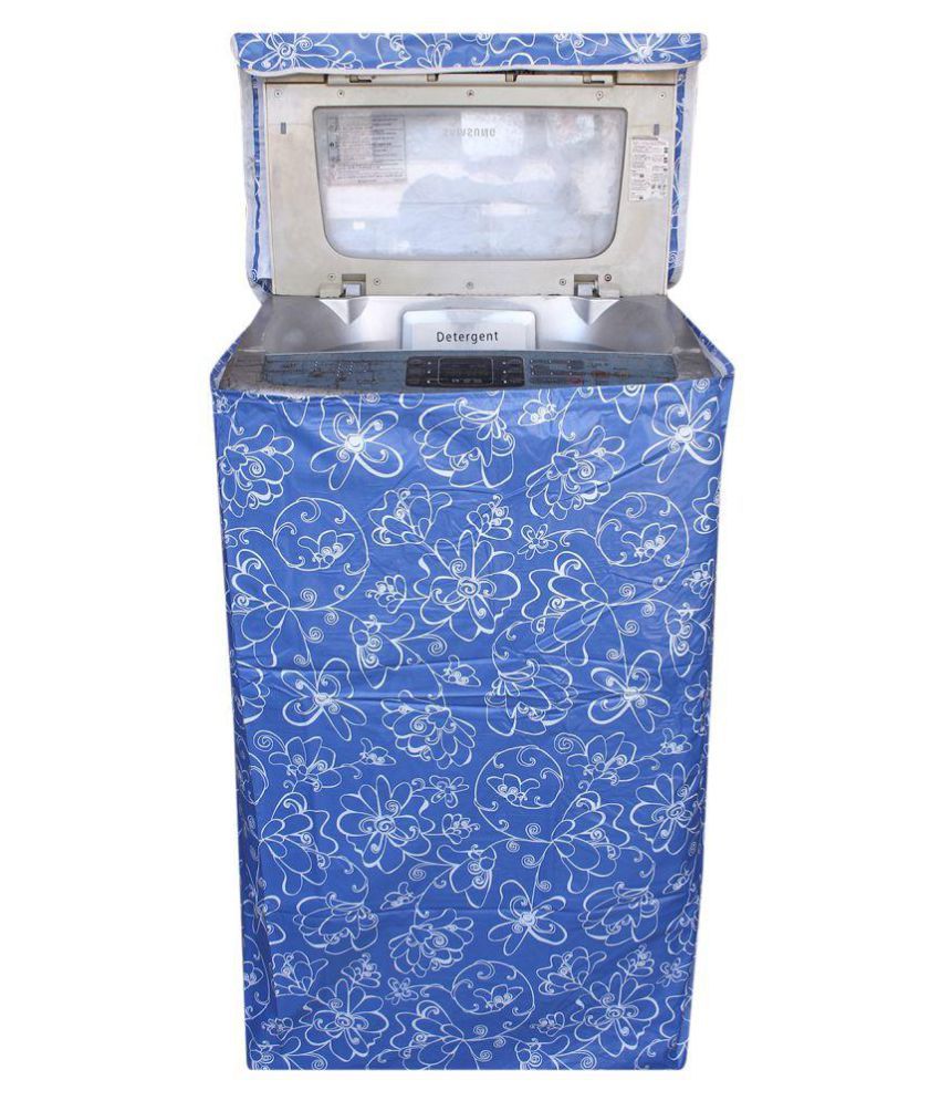Khushi Creation Single PVC Blue Washing Machine Cover for Universal 7 kg...