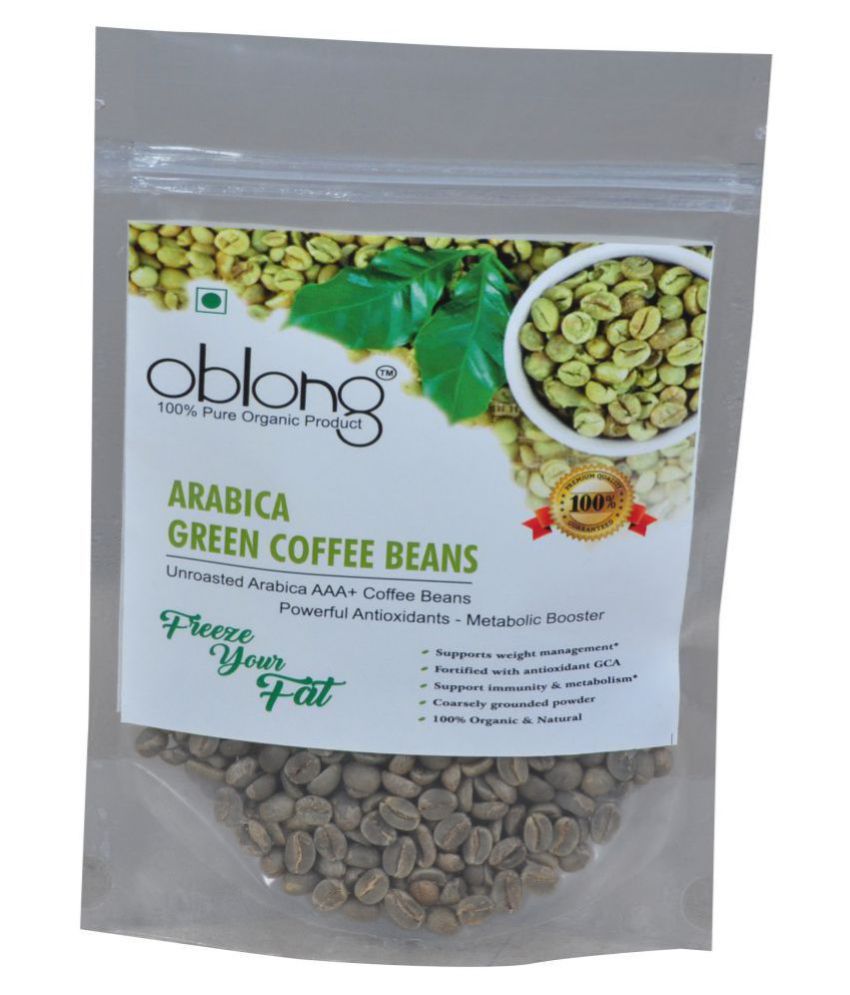 Oblong Premium Quality Green Coffee Beans 250 gm Fat Burner Beans