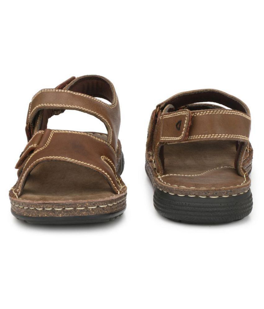 Delize Brown Leather Sandals Buy Delize Brown Leather Sandals Online at Best Prices in India