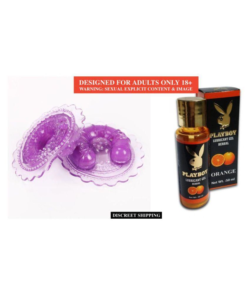 Hot Breast Nipple Stimulation Massager Pair Playbabe Lubricant Gel Herbal Orange Flavoured