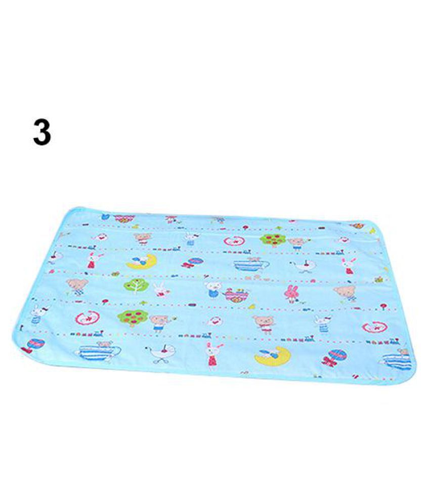 Baby Waterproof Urine Mat Cover Cartoon Cotton Reusable Washable