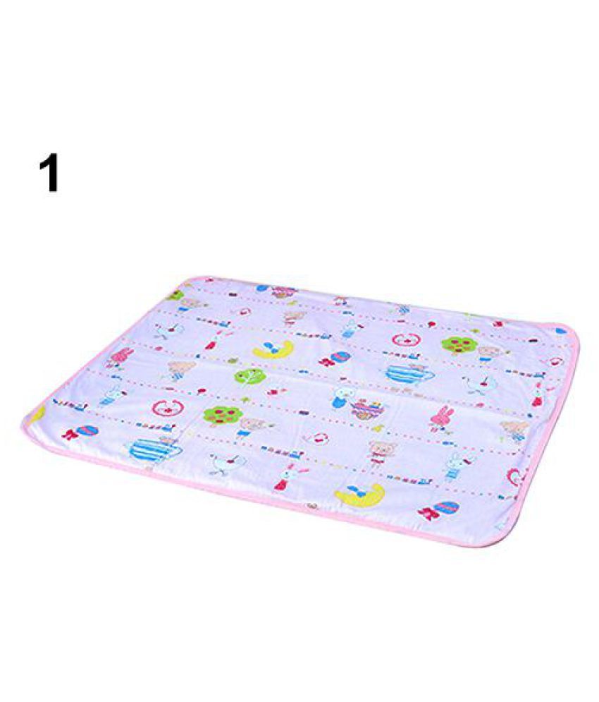 Baby Waterproof Urine Mat Cover Cartoon Cotton Reusable Washable