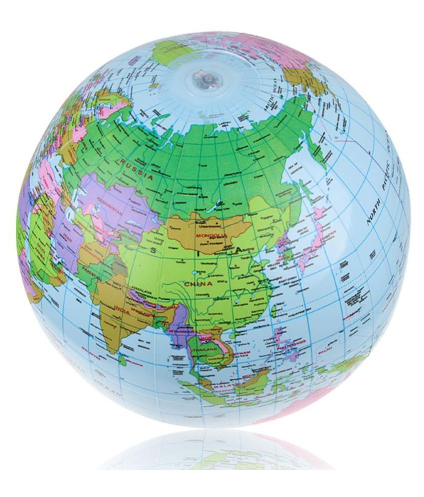 Ipree 40cm Inflatable World Globe Map Balloon Beach Play Toys