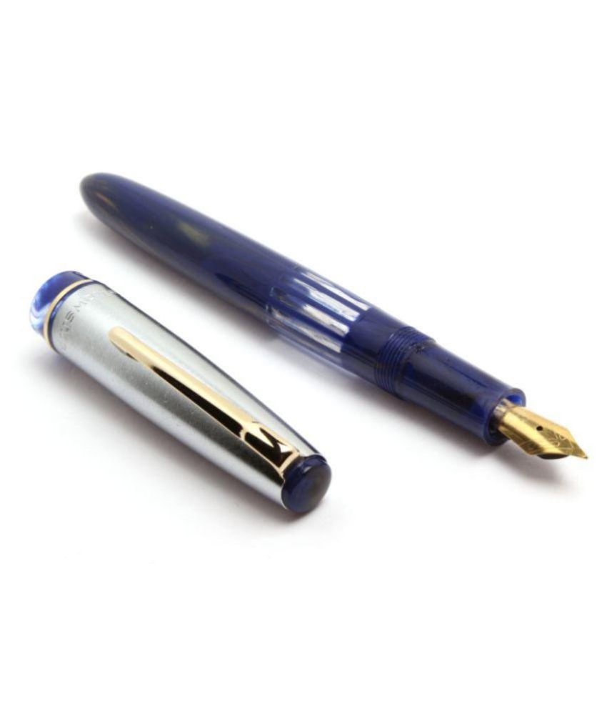 Set Of 5 Fellowship Black Bird Eyedropper Designer Fountain Pen With