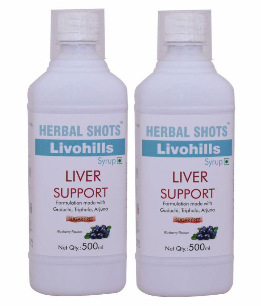 HERBAL SHOTS Liver Support Syrup 500 ml Pack of 2: Buy HERBAL SHOTS