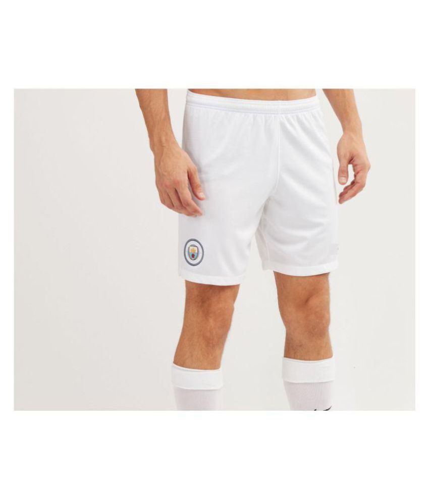 mens white football shorts