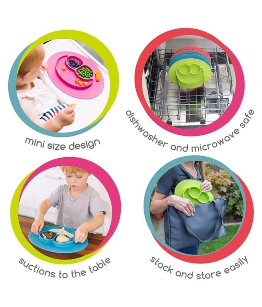 Cartoon Smile Shape Kids Divided Suction Plate Baby Led Weaning Silicone  Plate: Buy Cartoon Smile Shape Kids Divided Suction Plate Baby Led Weaning  Silicone Plate at Best Prices in India - Snapdeal