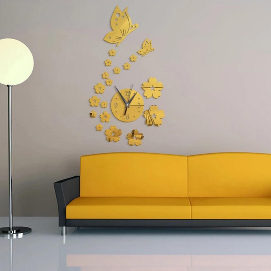 DIY Home Decoration Background Mirror Wall Sticker Clock - Buy DIY Home  Decoration Background Mirror Wall Sticker Clock Online at Best Prices in  India on Snapdeal
