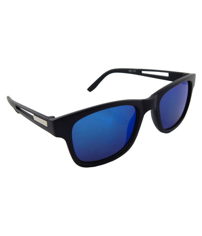 Els Blue Rectangle Sunglasses ( BO-1173-BLK-MR-M ) - Buy Els Blue ...