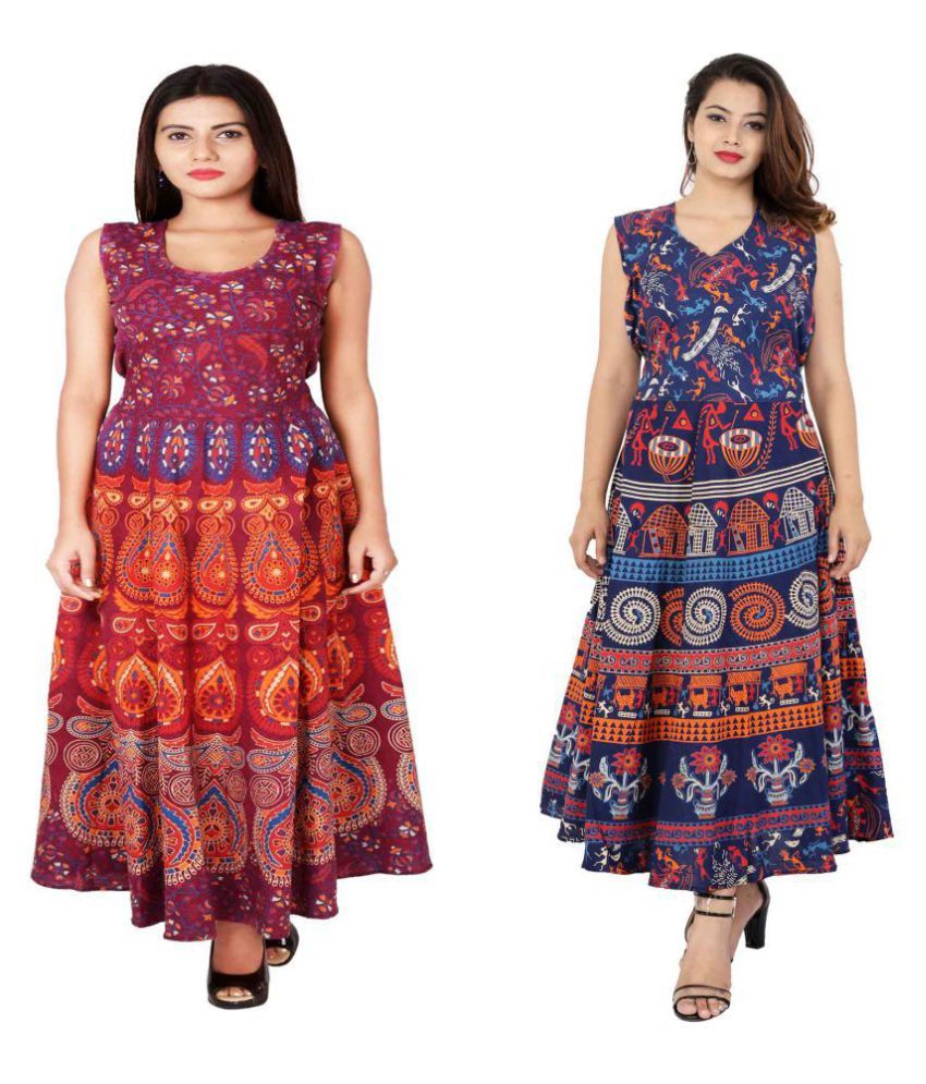 multi color gown
