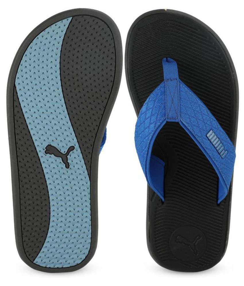Puma Blue Thong Flip Flop Price in India- Buy Puma Blue Thong Flip Flop ...