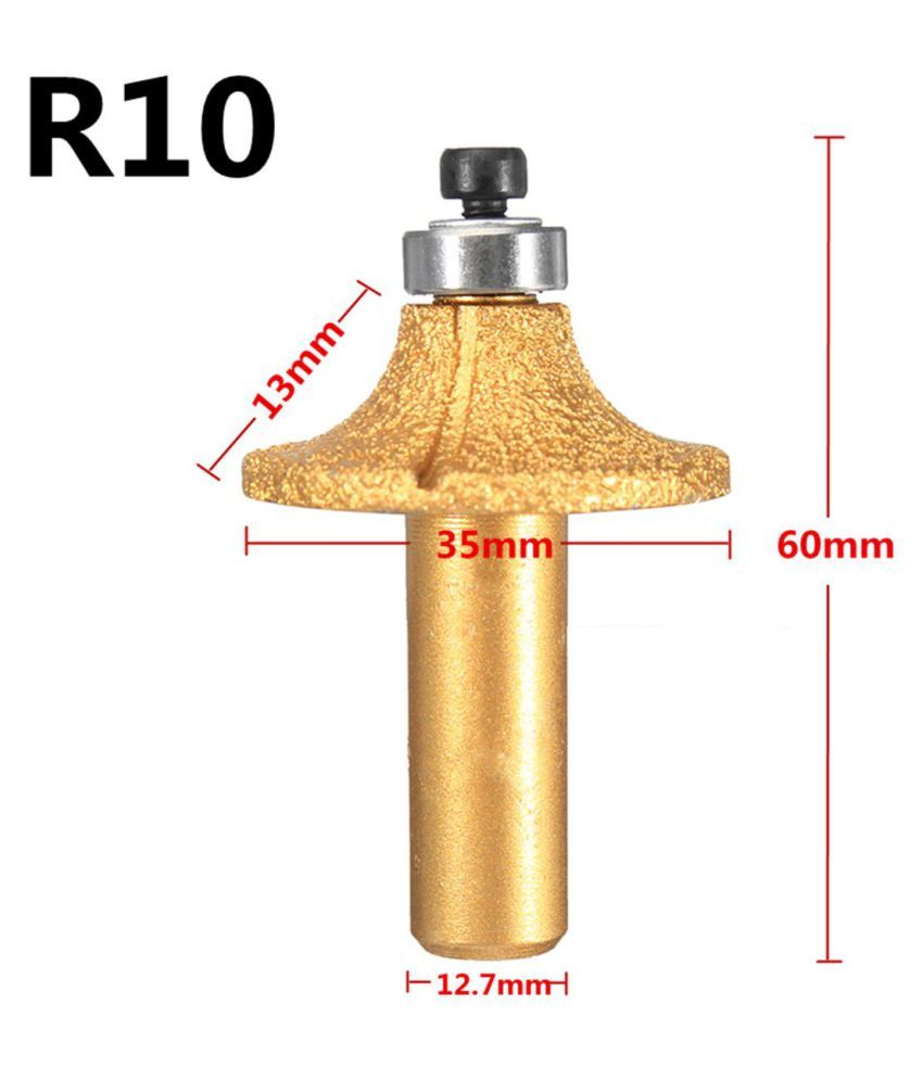 R8/R10/R12 1/2'' Shank Diamond Stone Marble Granite Grinding Edge