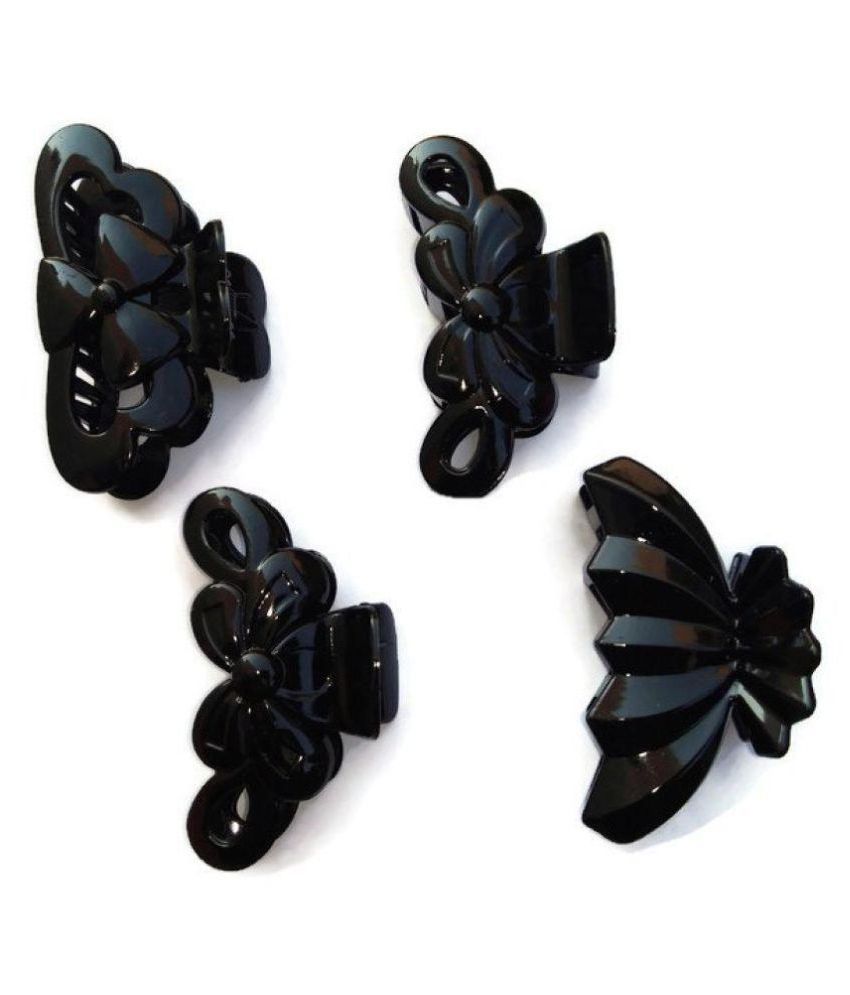 Manasvini big size Black Hair Clips/Clutcher Clips for Girls/Hair  accessories/ For Girls Combo set of 4 clips: Buy Online at Low Price in  India - Snapdeal