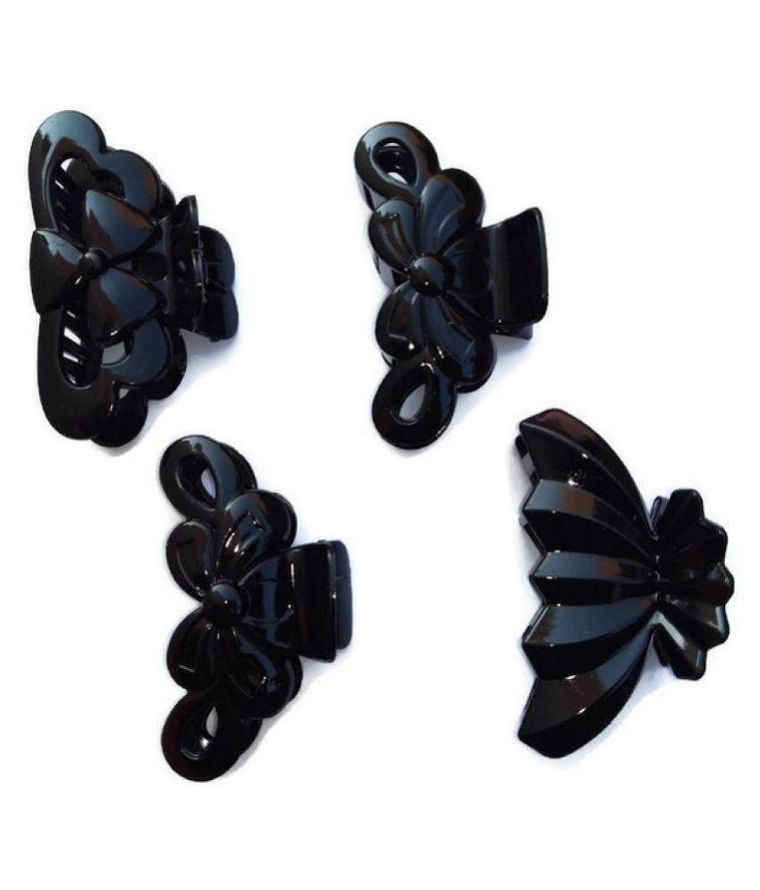 Manasvini big size Black Hair Clips/Clutcher Clips for Girls/Hair  accessories/ For Girls Combo set of 4 clips: Buy Online at Low Price in  India - Snapdeal