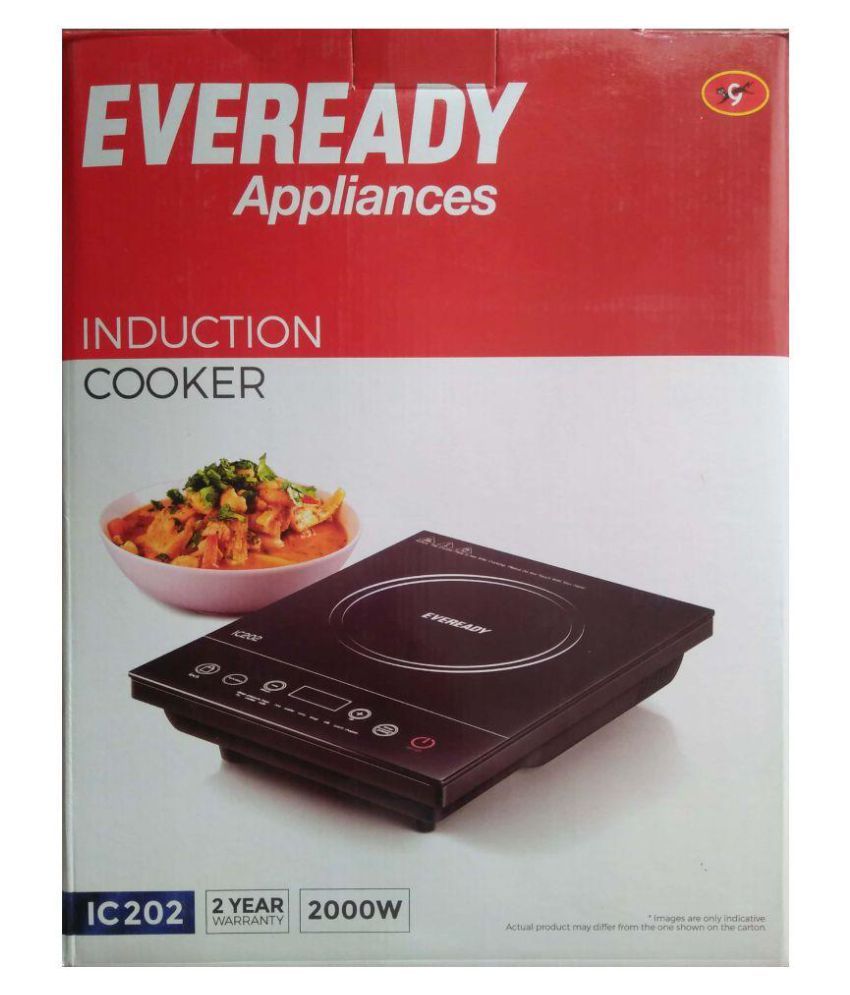 Eveready Ic202 2000 Watt Induction Cooktop Price In India Buy