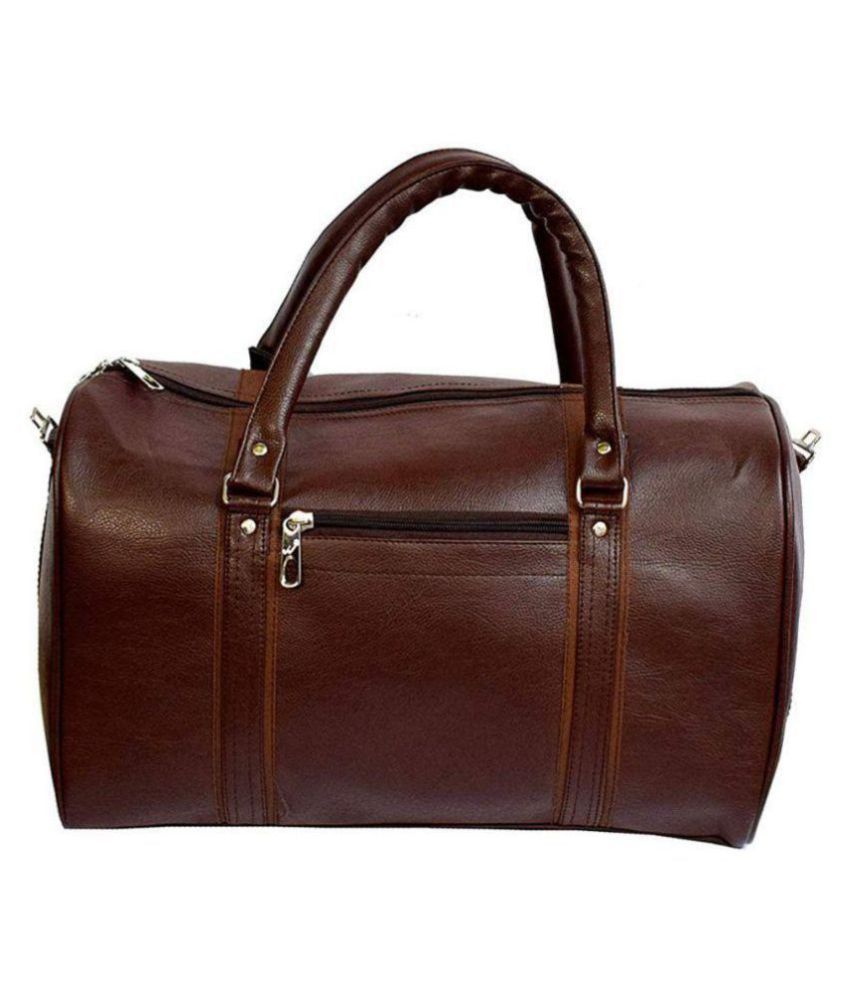 Download PhD Brown Solid Duffle Bag - Buy PhD Brown Solid Duffle ...