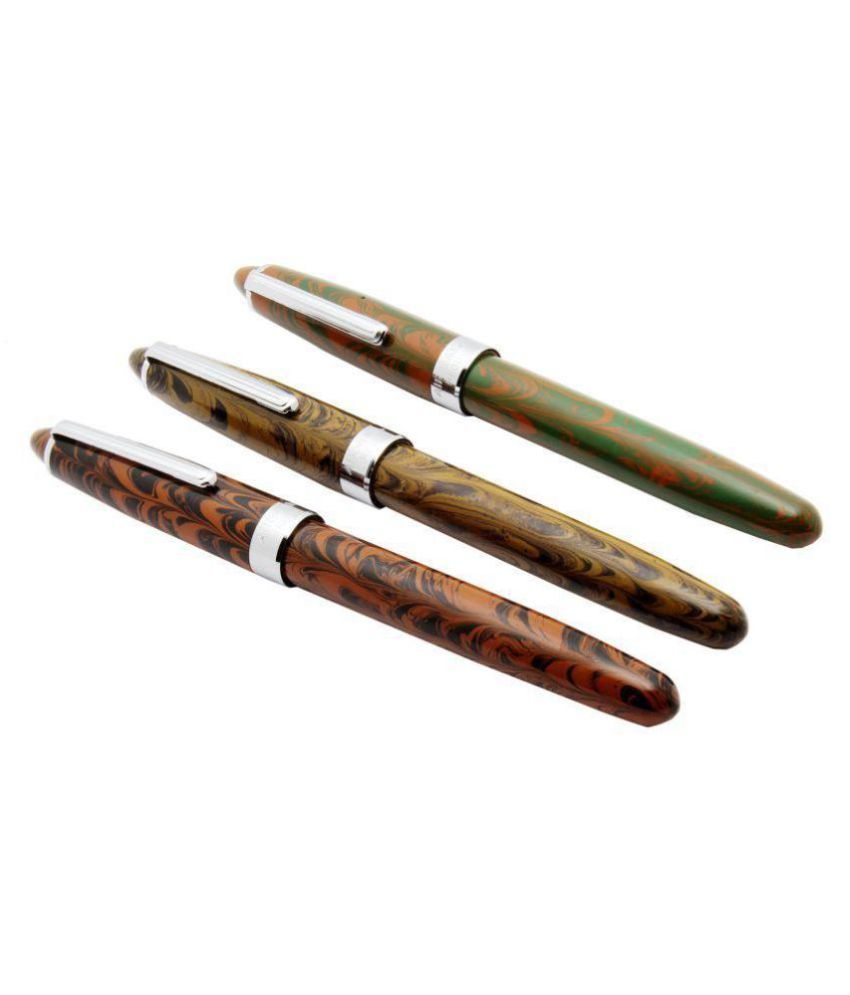 Lot Of 3 Wality 69EB Ebonite Handmade Fountain Pens Eyedropper Fine Nib New Buy Online at