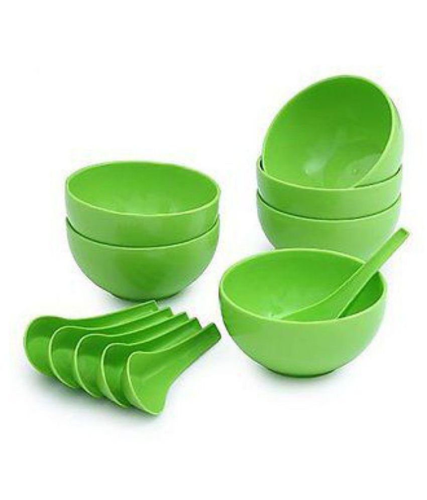 KNEE 6 Microwave Safe Plastic Soup Bowl (100ml) and 6 Soup