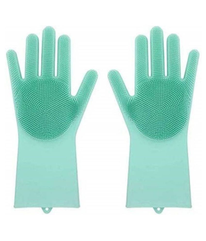     			Euros Washing Gloves Latex Standard Size Cleaning Glove 1 Pair