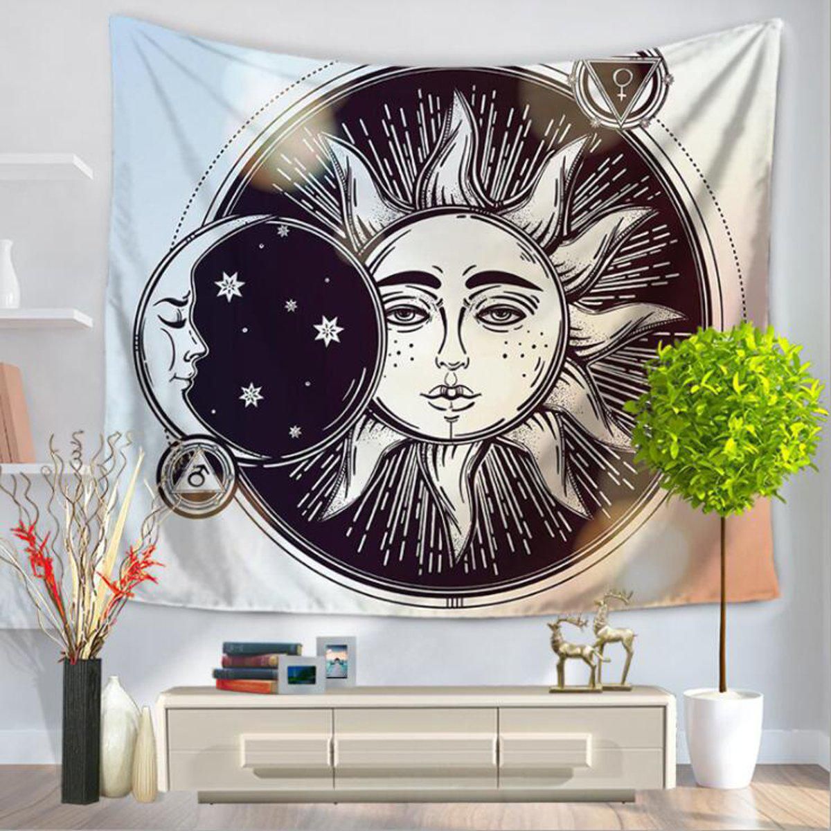 Indian Hippie Psychedelic Sun Moon Mandala Tapestry Art Wall Hanging Bedspread Buy Indian Hippie Psychedelic Sun Moon Mandala Tapestry Art Wall Hanging Bedspread At Best Price In India On Snapdeal