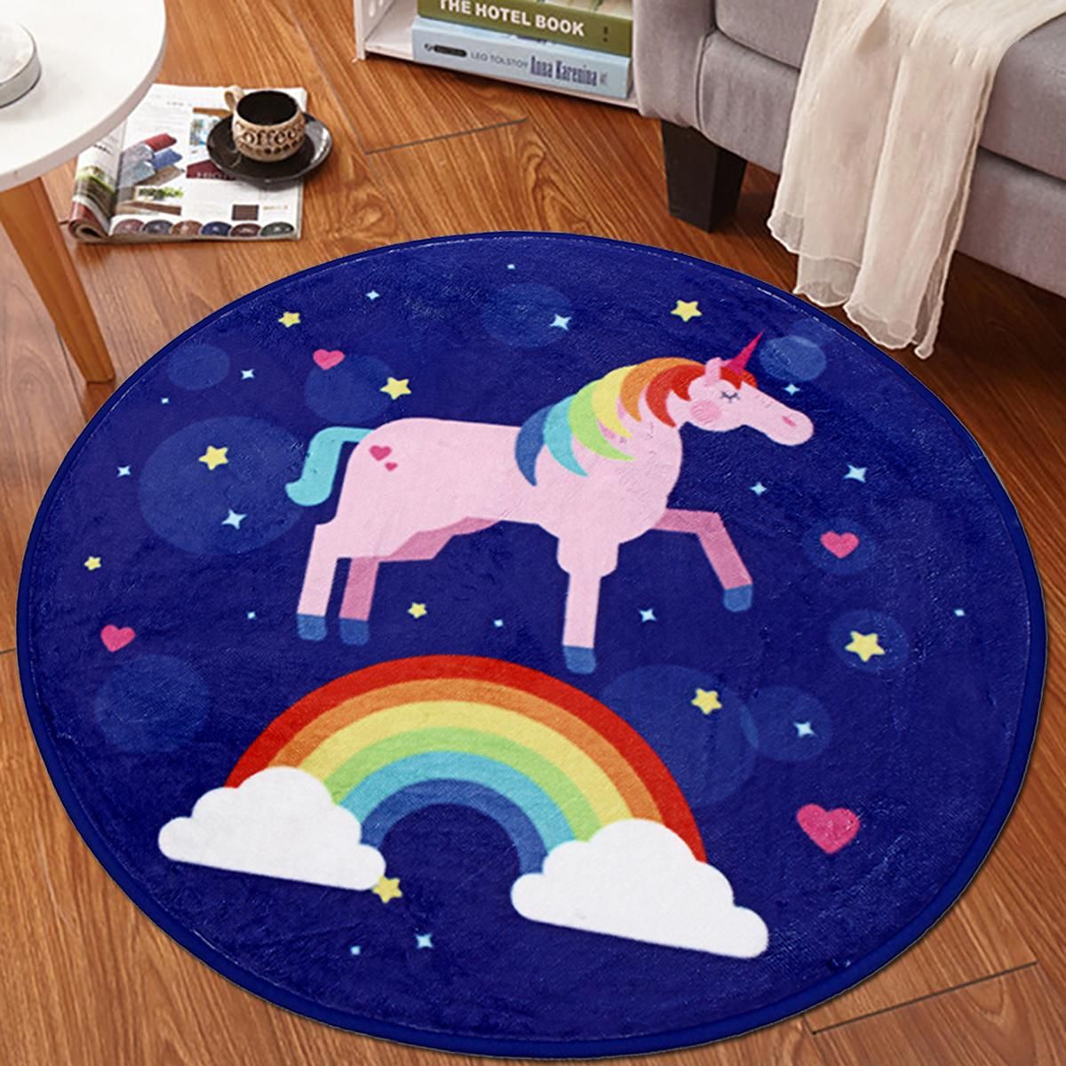 Rainbow Cartoon Flannel Round Non Slip Carpet Floor Mat Pad Area Rug 60x60cm Buy Rainbow Cartoon Flannel Round Non Slip Carpet Floor Mat Pad Area Rug 60x60cm Online At Low Price Snapdeal