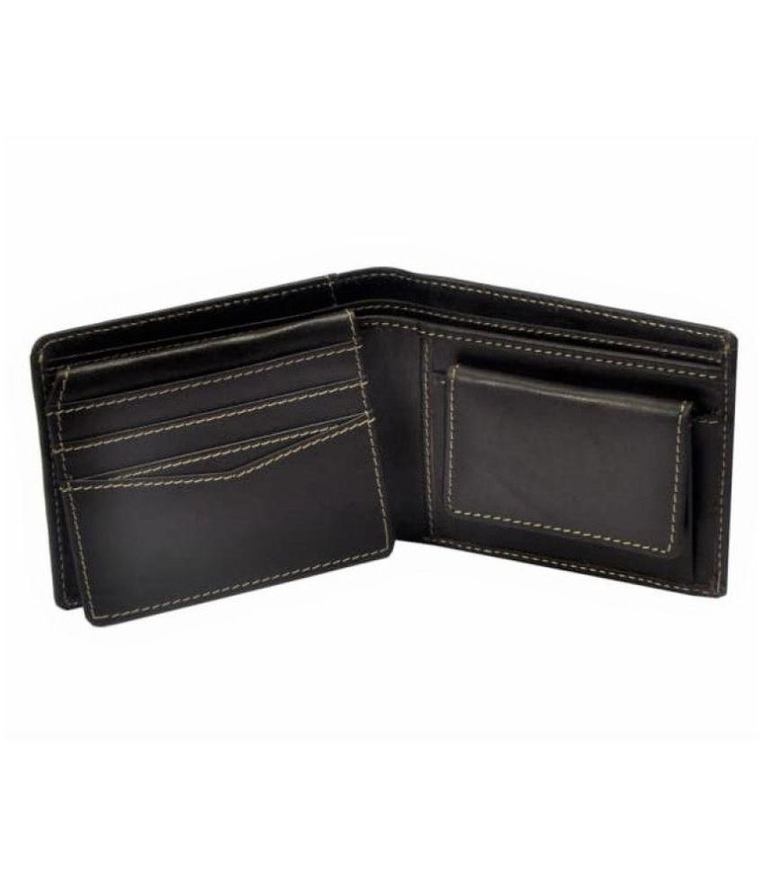 DK Corporation Leather Black Formal Regular Wallet: Buy Online at Low ...