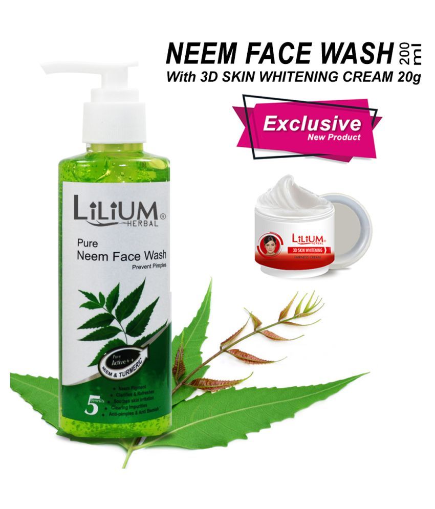 lilium neem face wash