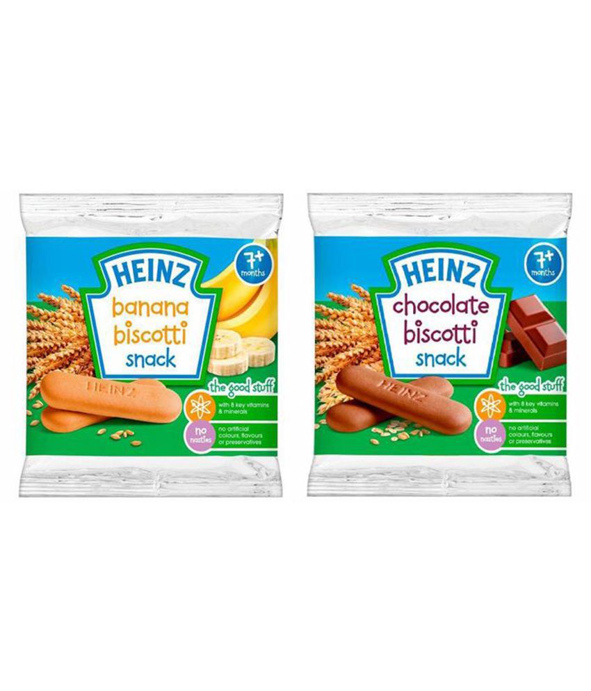 Heinz Banana + Chocolate Snack Foods for Under 6 Months ( 120 gm ) Pack of 2