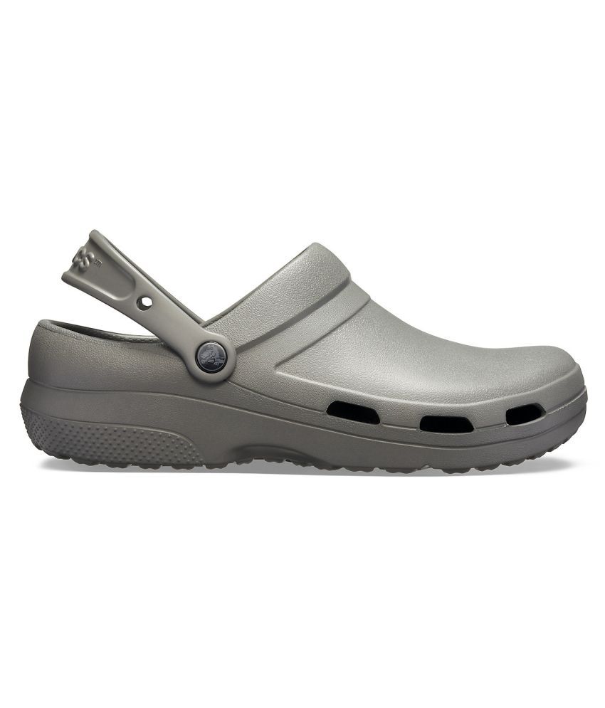 crocs gray croslite floater sandals