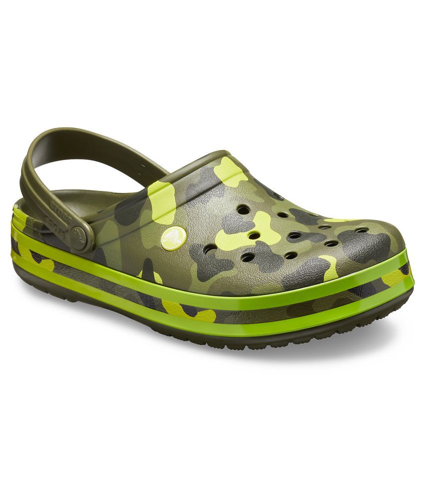 Crocs Relaxed Fit Green Croslite Floater Sandals - Buy Crocs Relaxed ...