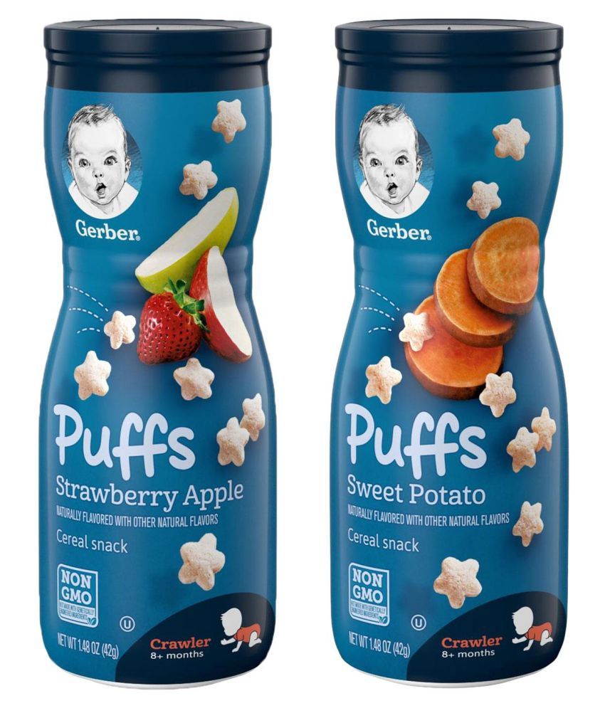 Gerber Strawberry Apple Sweet Potato Snack Foods For Under 6 Months