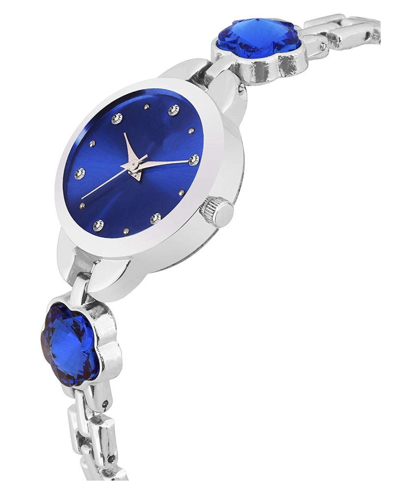 Herita Enterprise Blue Dial Day And Date New Stylish Couple Watch For ...