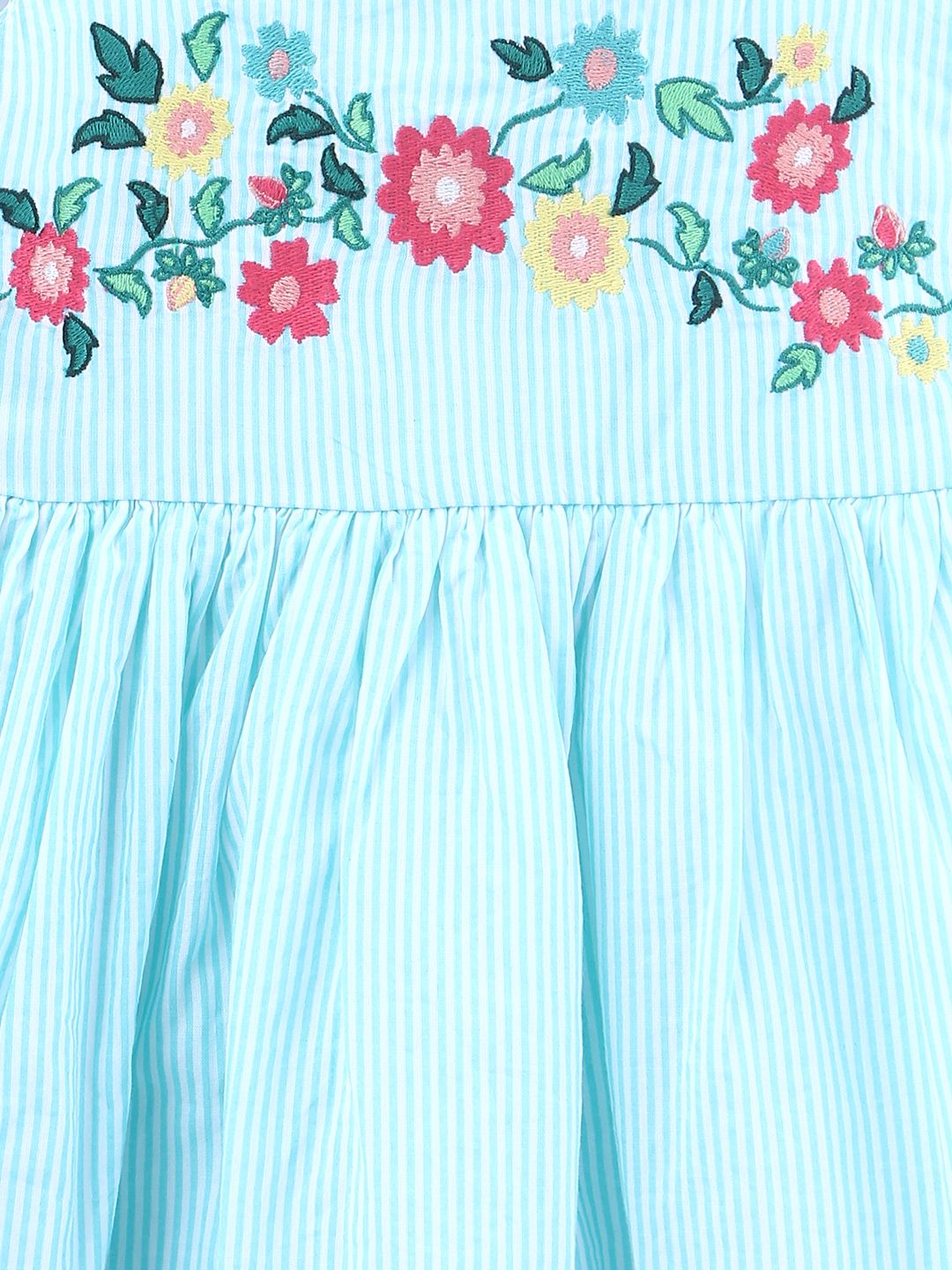 Floral Embroidered Sundress Green 0-3M - Buy Floral Embroidered Sundress Green 0-3M Online at 
