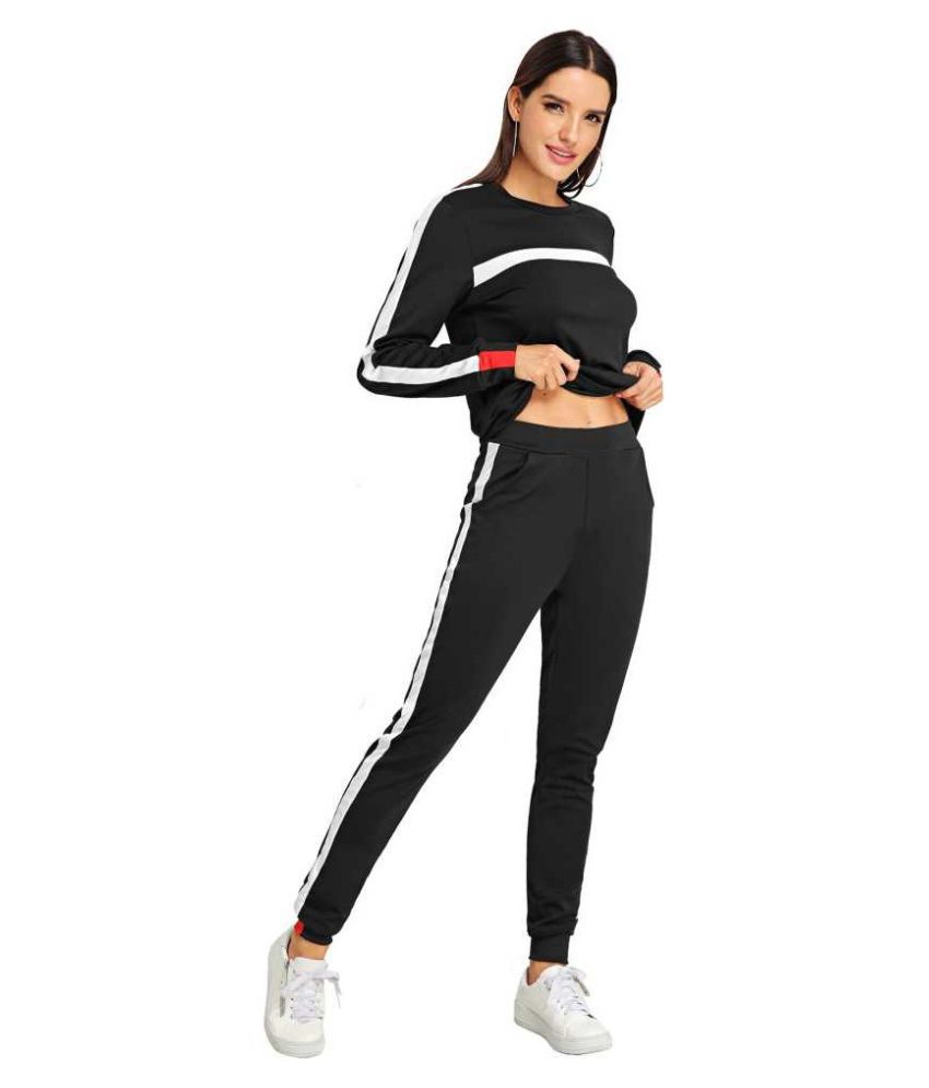Buy Adidas Cotton Tracksuits - Black Online at Best Prices in India ...