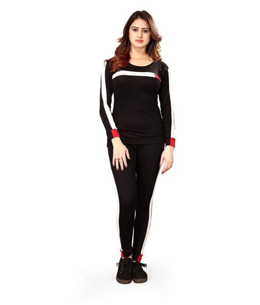 Buy AS Cotton Tracksuits - Black Online at Best Prices in India - Snapdeal