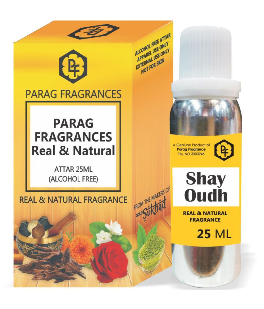Parag Fragrances Shay Oudh Attar 25ml Value Pack Alcohol Free and Long
