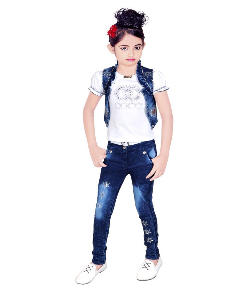 jeans top for girl snapdeal