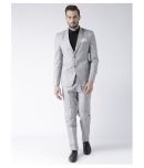 Hangup Grey Solid Formal 2 Piece Suits