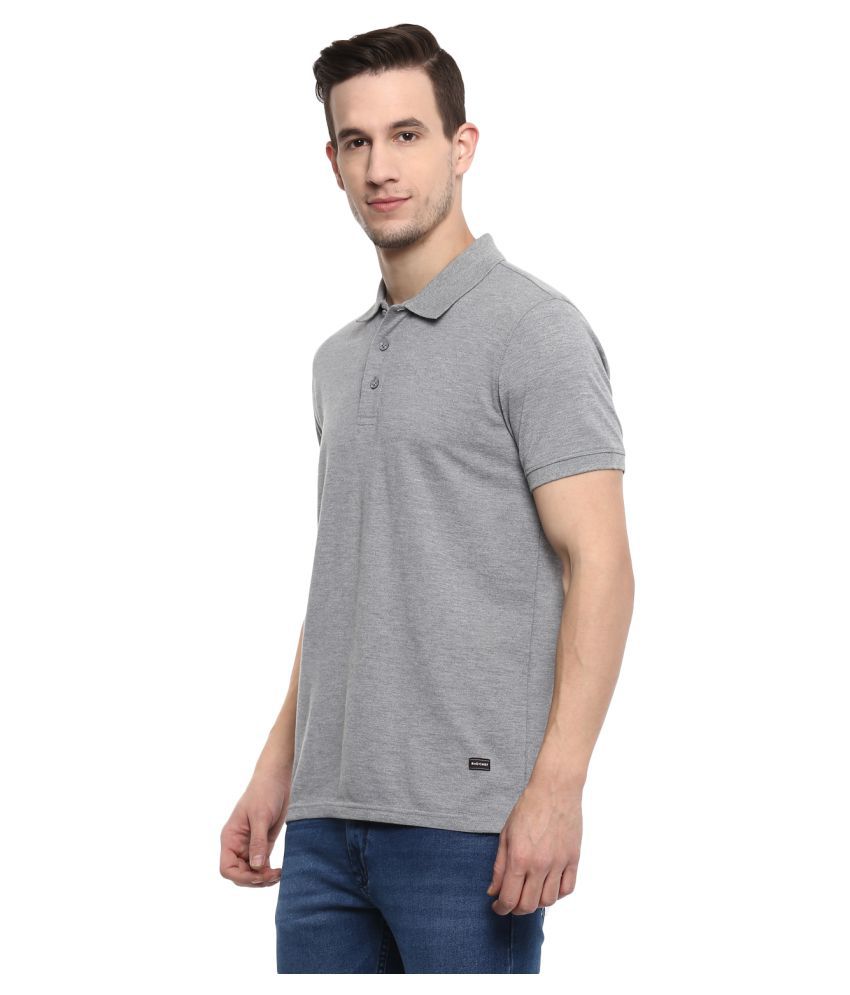 Red Chief Grey Regular Fit Polo T Shirt 