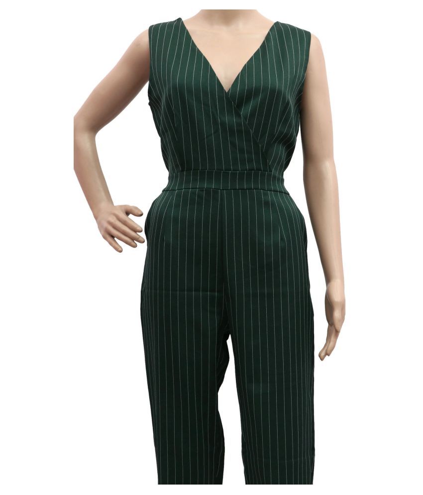 green chiffon jumpsuit