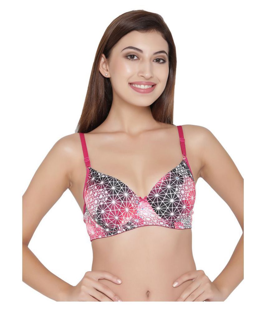     			Clovia Nylon T-Shirt Bra - Pink